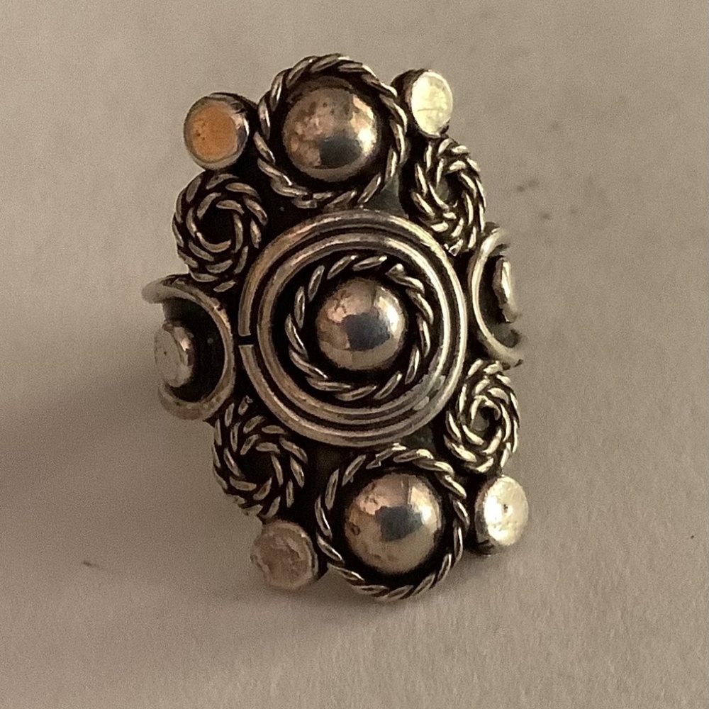 STUNNING ORNATE 925 STERLING SILVER RING 6.5